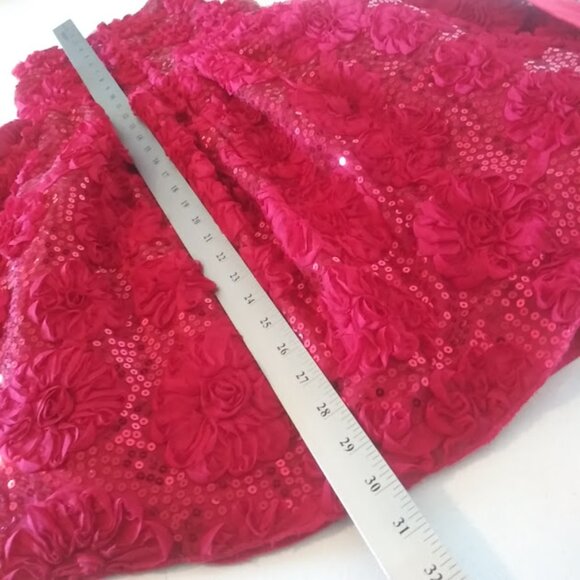 American Princess girls size 8 red sequin dress - Picture 14 of 15